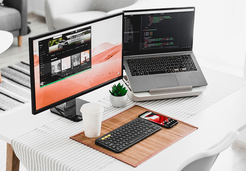 Two Computer Screens