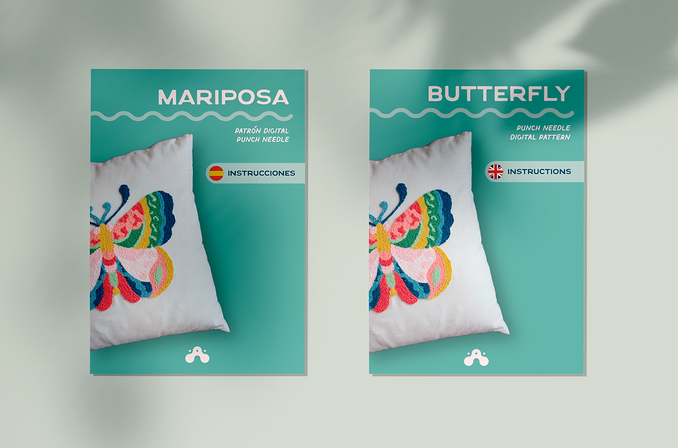 Miniatura: Patrón digital cojín mariposa ES/EN