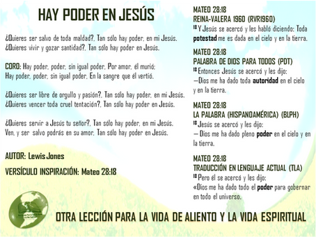 HAY PODER EN JESÚS