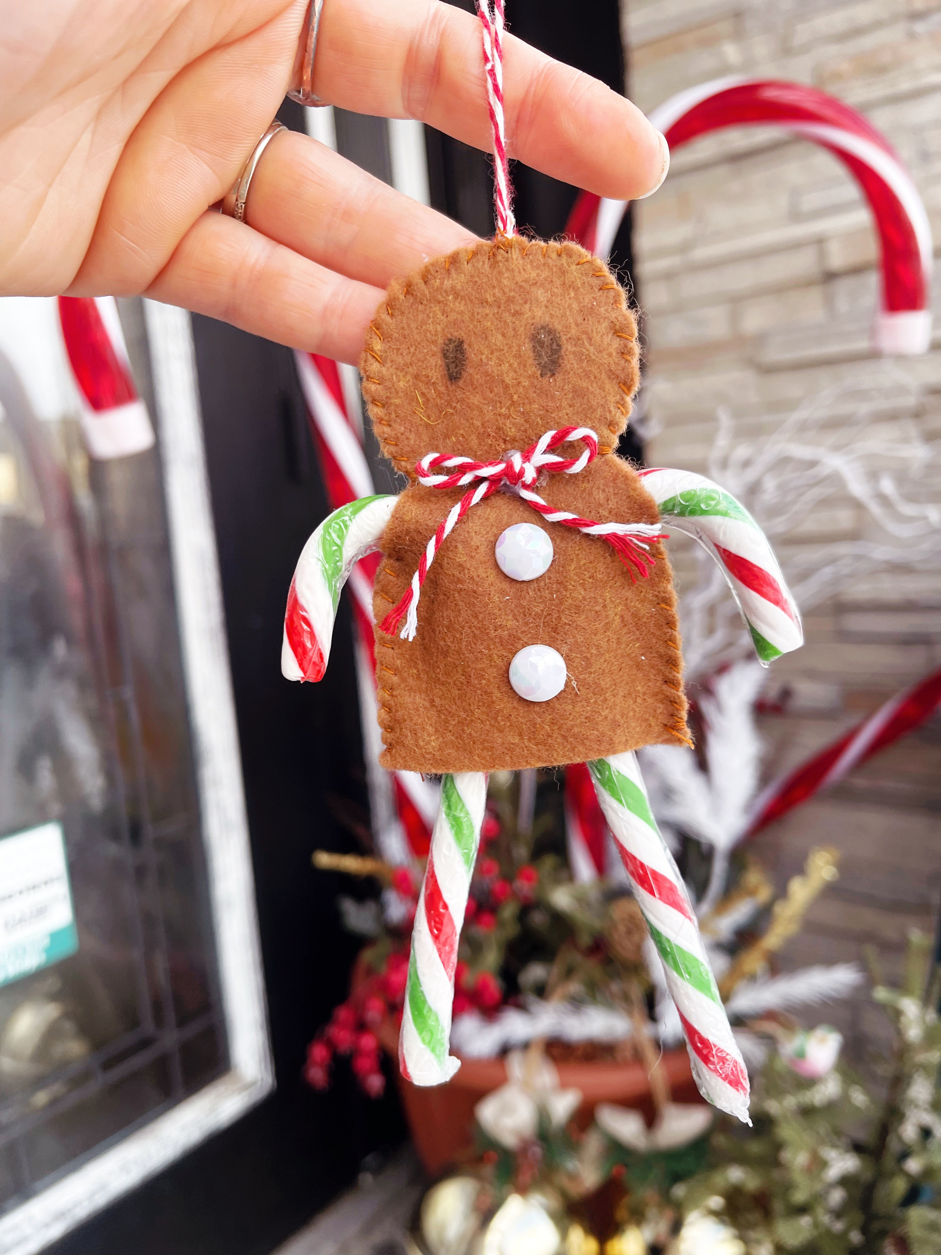 Felt Gingerbread Man Ornament