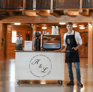 Wedding coffee cart