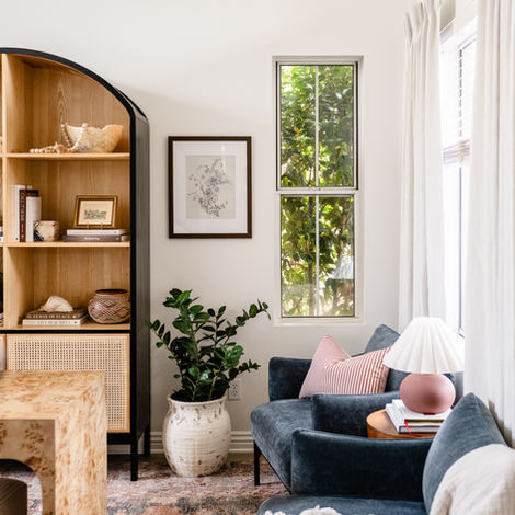 A Family Room Turned Home Office