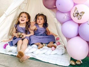 Easter Teepee Breakfast for Alice & Ava