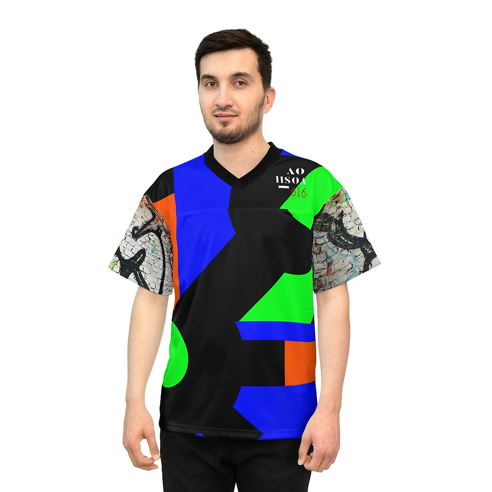Thumbnail: COLOR BLOCK Football Jersey