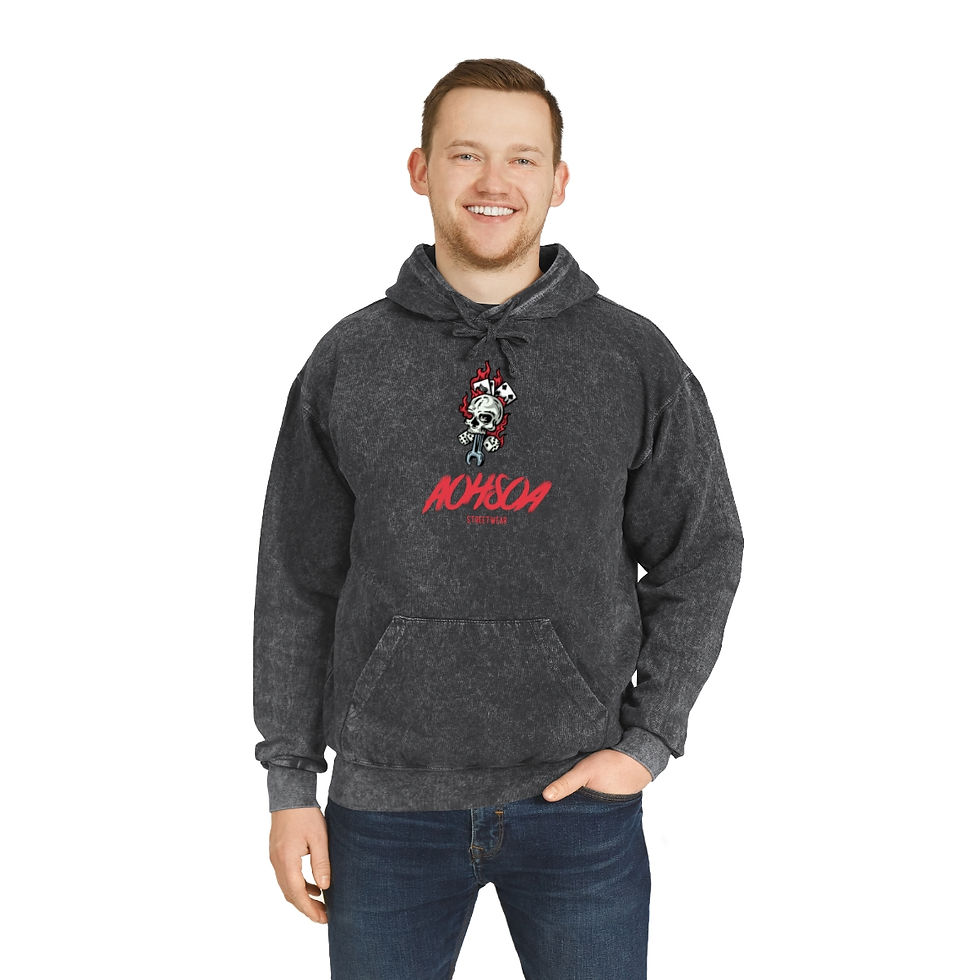 Miniatura: SKULL Mineral Wash Hoodie