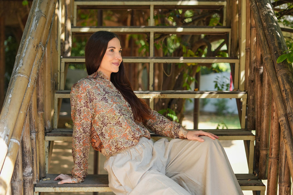 Миниатюра: CAMICIA IN SETA VINTAGE INDIANA 