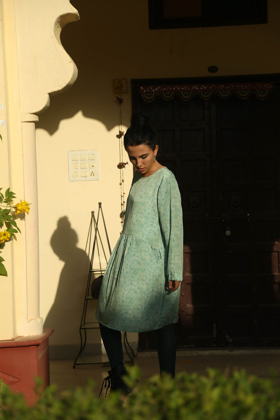 Миниатюра: SMOCK DRESS IN SETA
