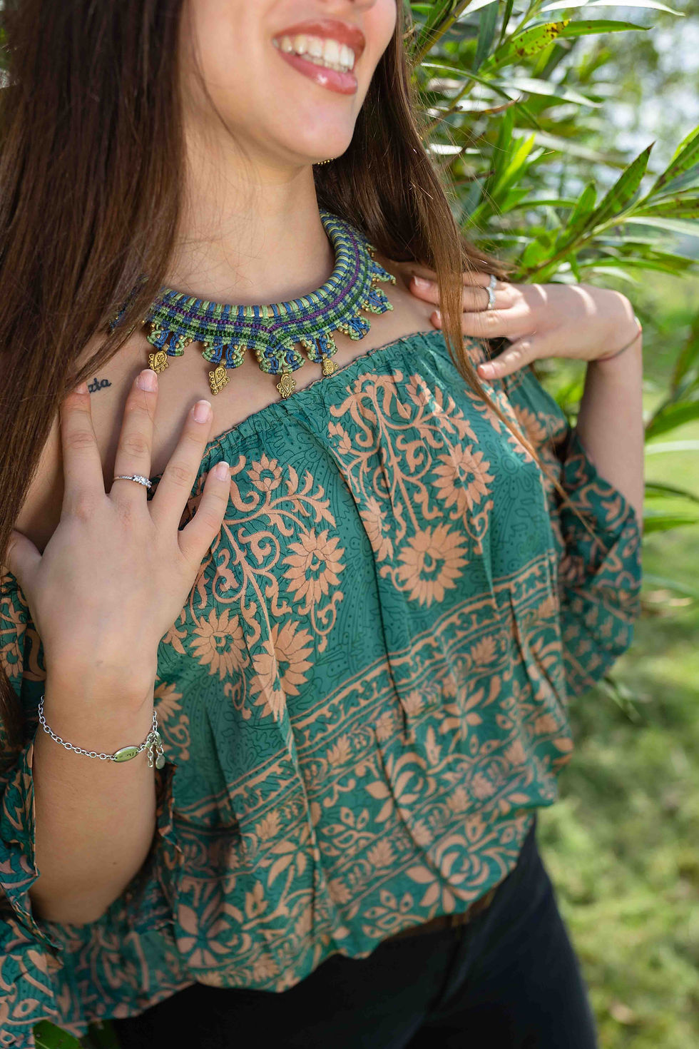 Miniatura: TOP IN SARI INDIANO
