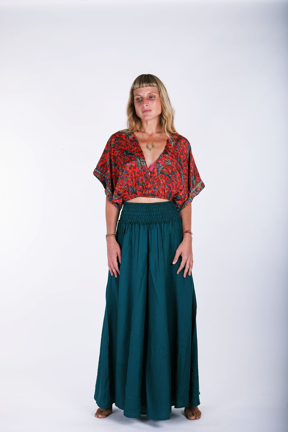 Miniatura: PANTALONI LARGHI ROSE