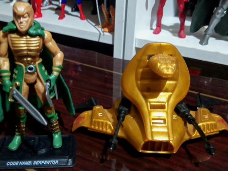 Review - Serpentor (2007) & Air Chariot (1986), GI JOE (Hasbro)