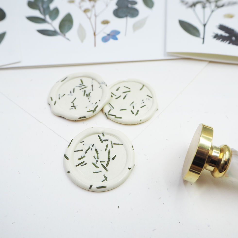 Thumbnail: Set of 3 - Christmas Greeting Card (Floral series)