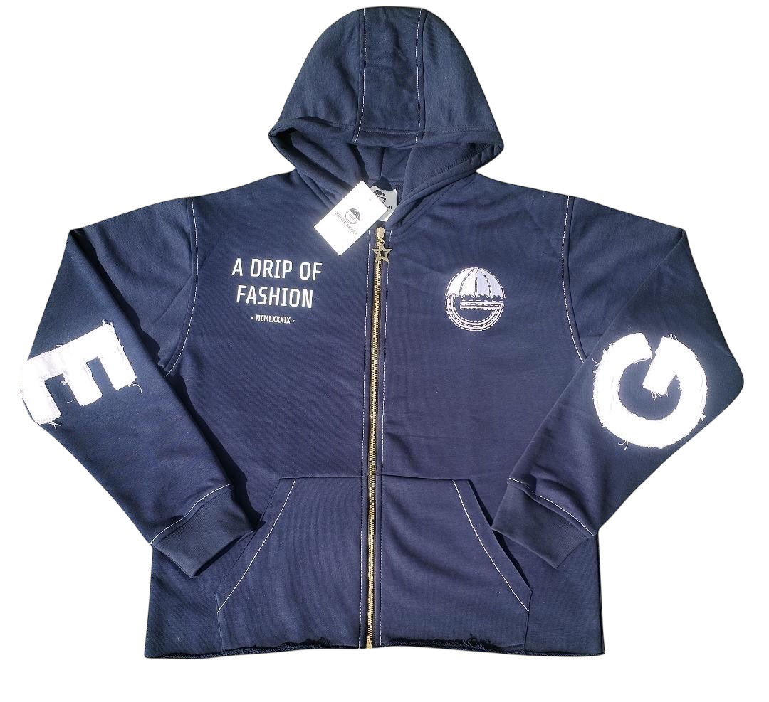 Star Status “Navy” Zip Up Hoody