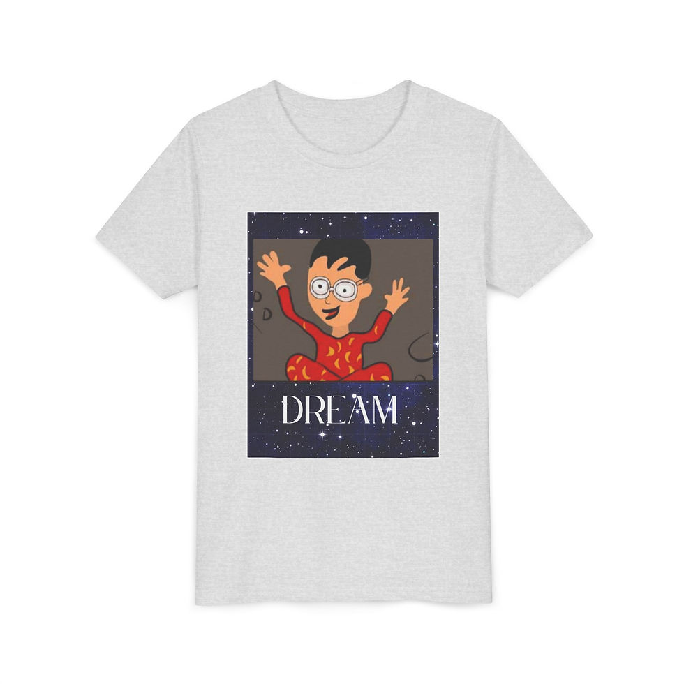 Thumbnail: Dreamer Youth Tee, Kids Graphic Tee, Dream Big Shirt, Fun Summer Top,