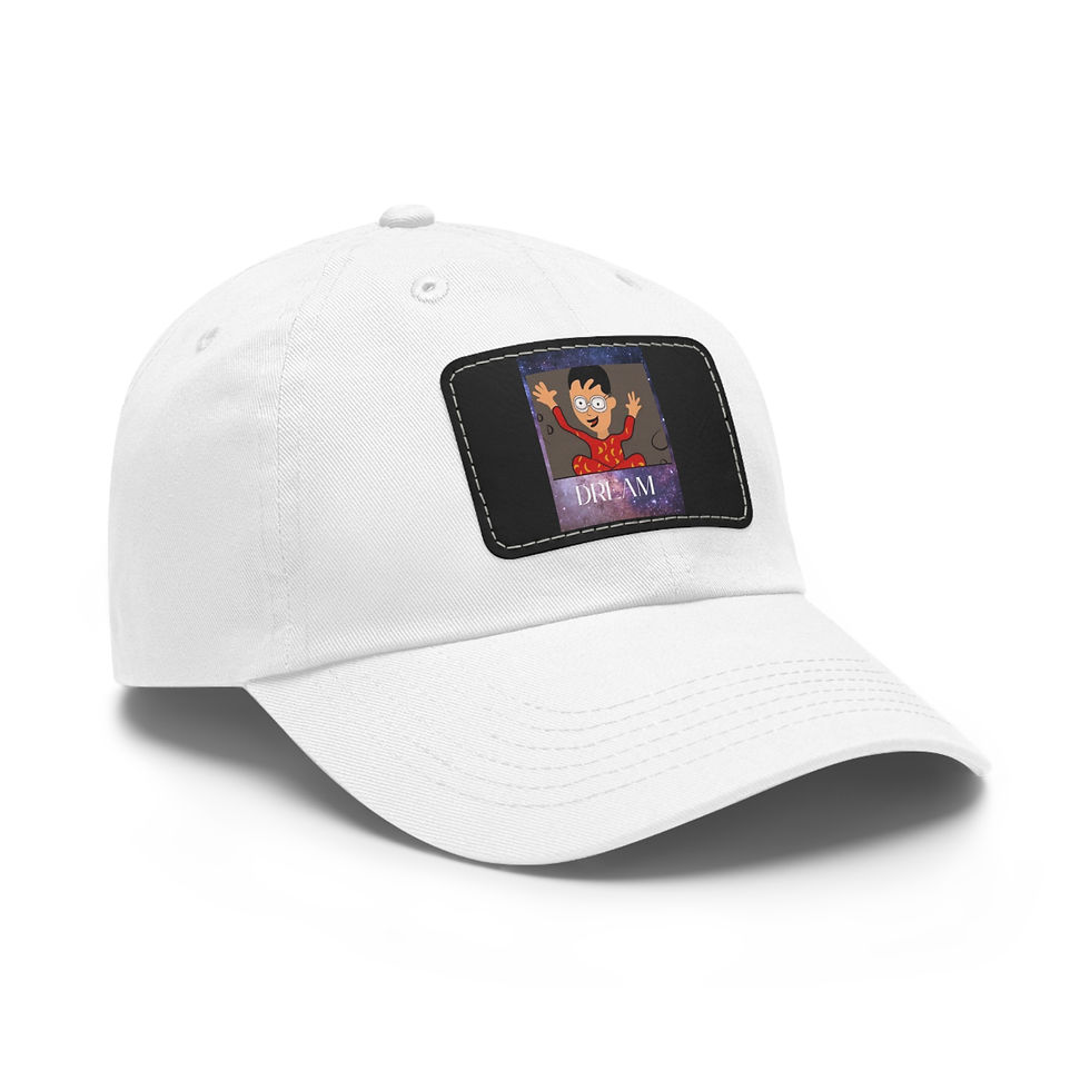 Thumbnail: Dream Big Dad Hat with Leather Patch 
