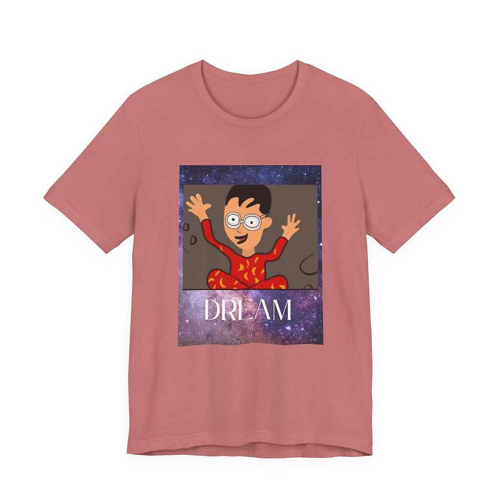 Thumbnail: Dream Big Short Sleeve Tee | Fun Graphic Shirt, 
