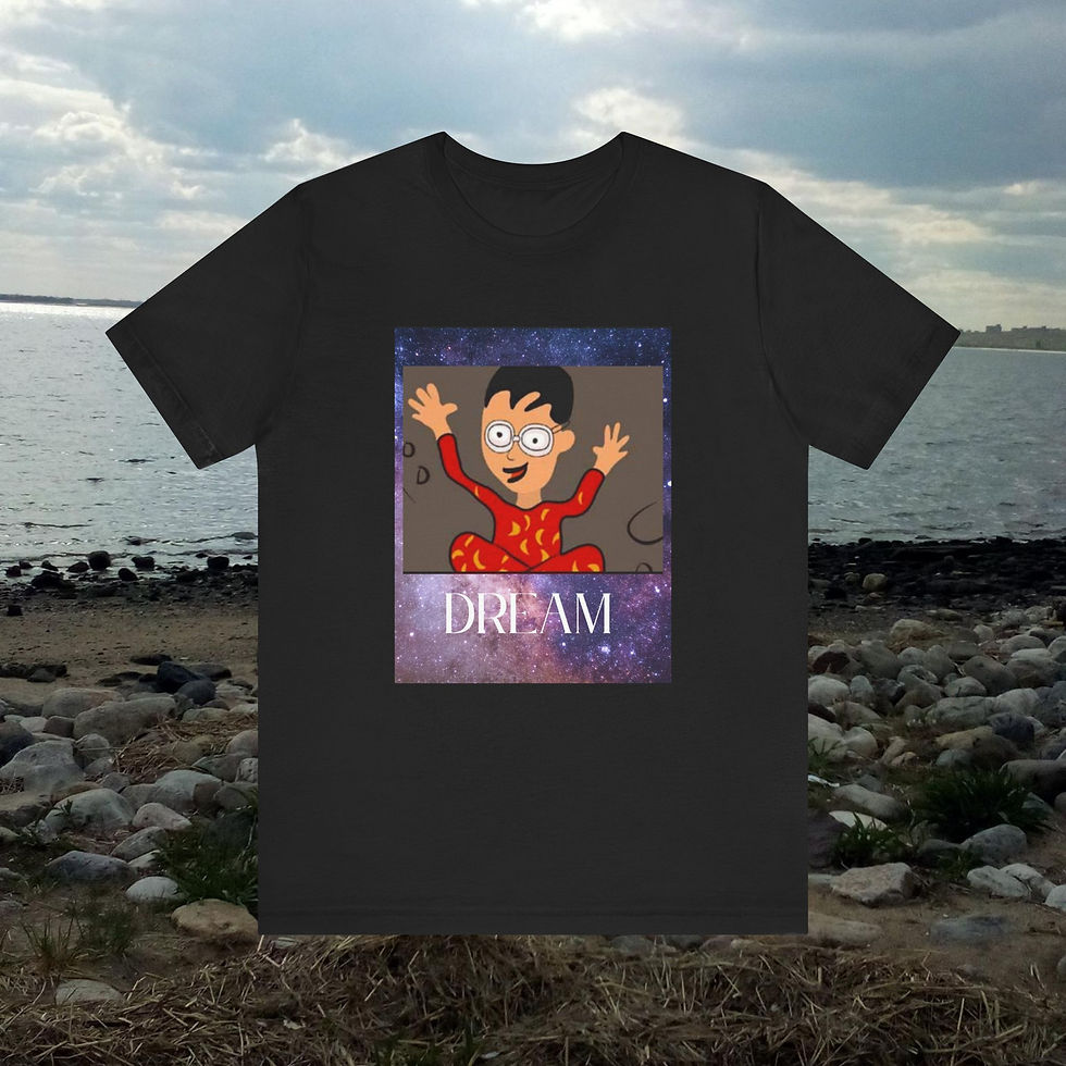 Thumbnail: Dream Big Short Sleeve Tee | Fun Graphic Shirt, 