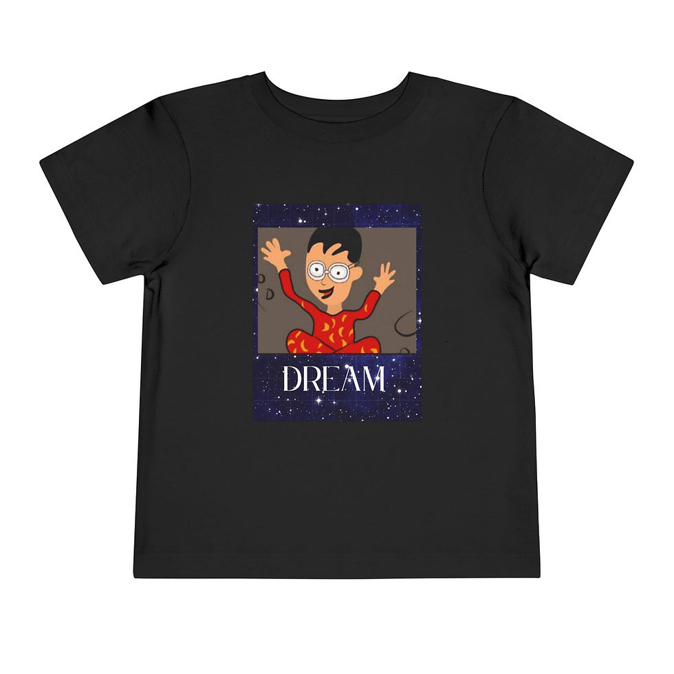 Thumbnail: Dream Big Toddler Tee, Fun Kids Shirt, Space Theme, 