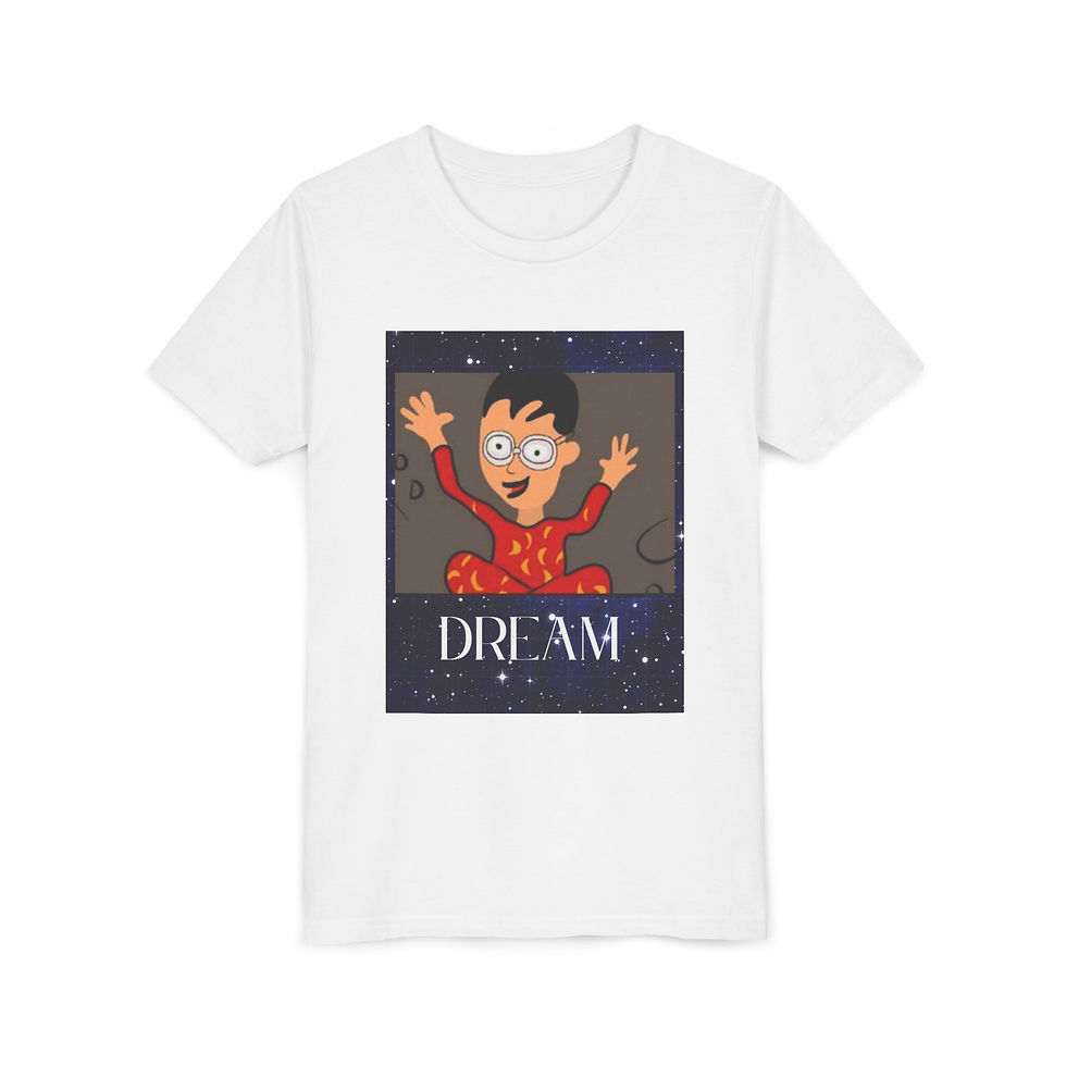 Thumbnail: Dreamer Youth Tee, Kids Graphic Tee, Dream Big Shirt, Fun Summer Top,