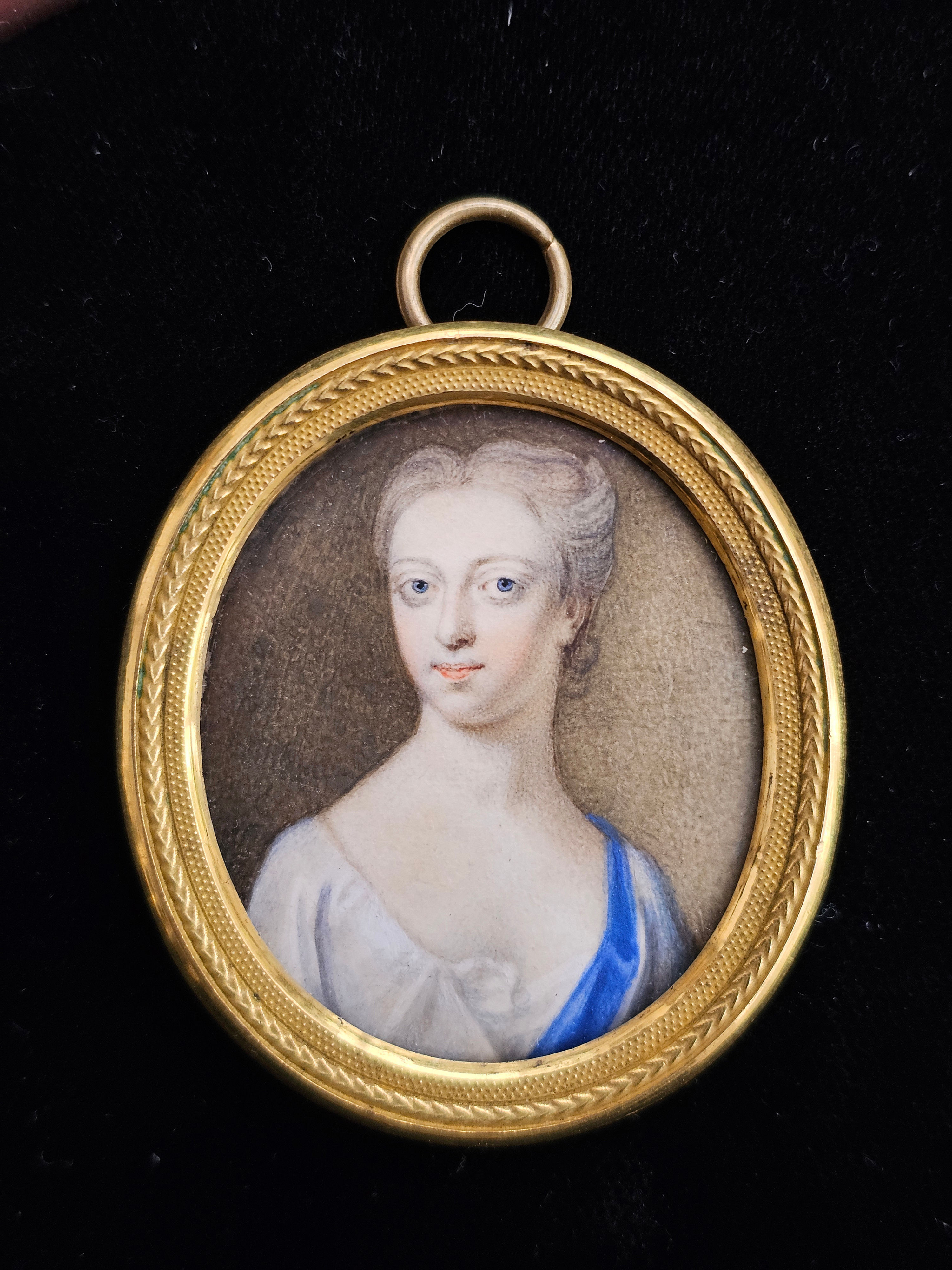 Fine Georgian Portrait Miniature of a Lady 1710-30