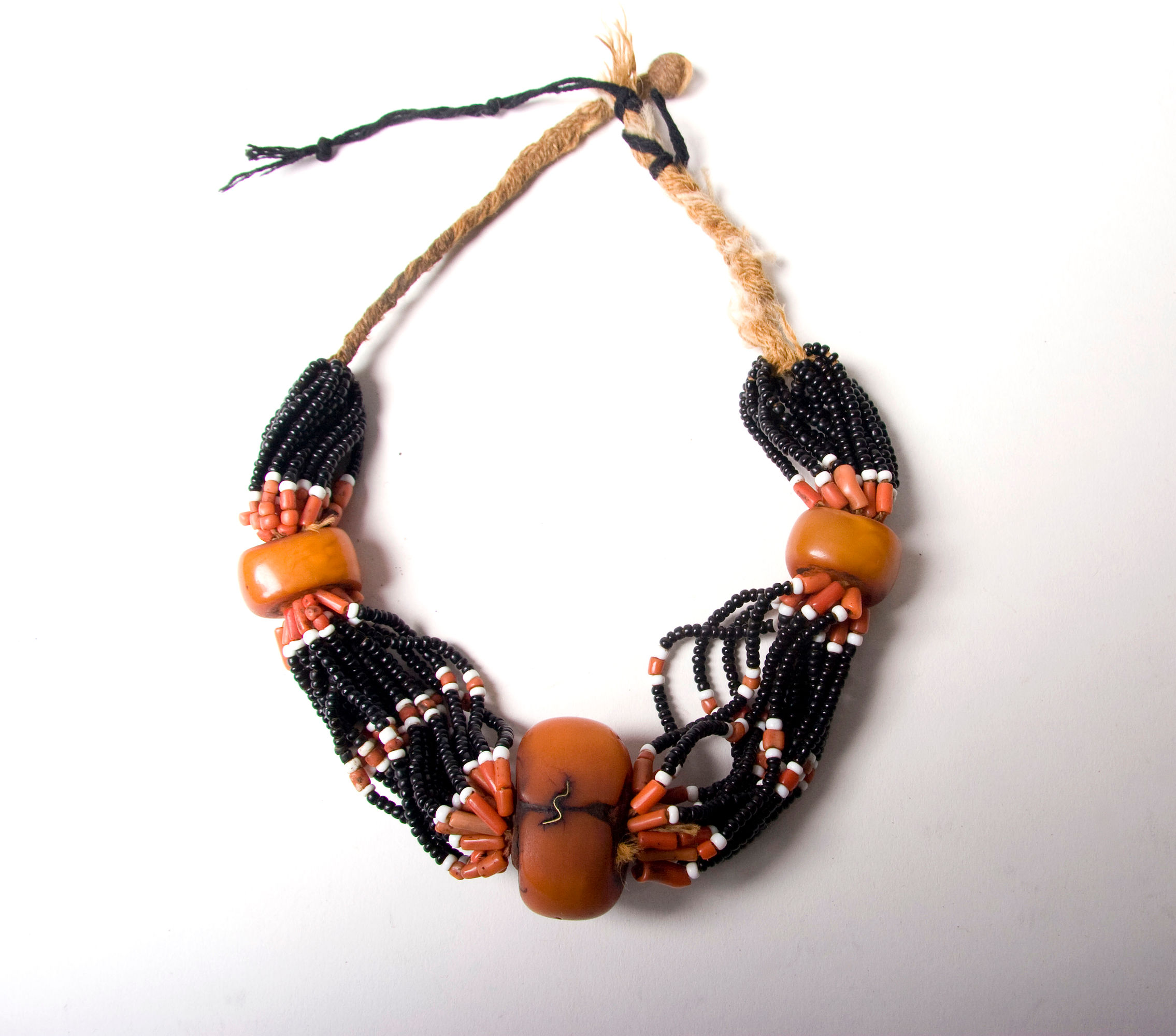 Stunning amber bead Berber necklace, Souss region