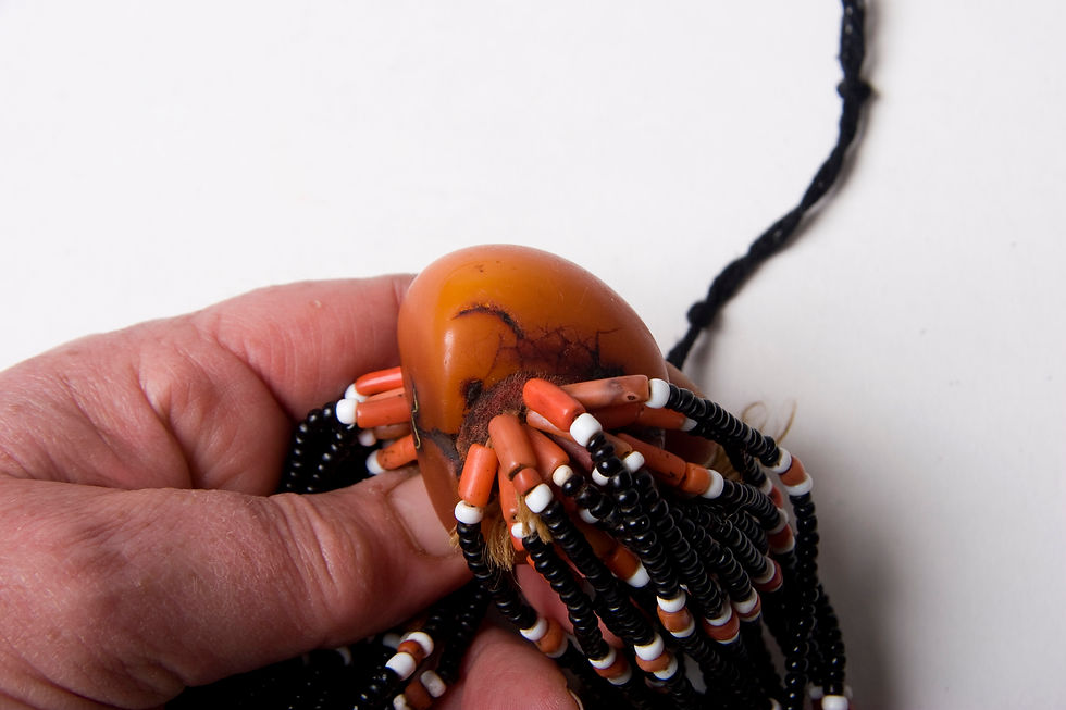 Thumbnail: Stunning amber bead Berber necklace, Souss region