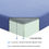 Thumbnail: 7" Blue Twin Gel-Infused Memory Foam Mattress and Pillow Set