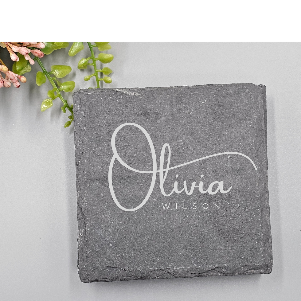 Thumbnail: Stone coaster -set of 4