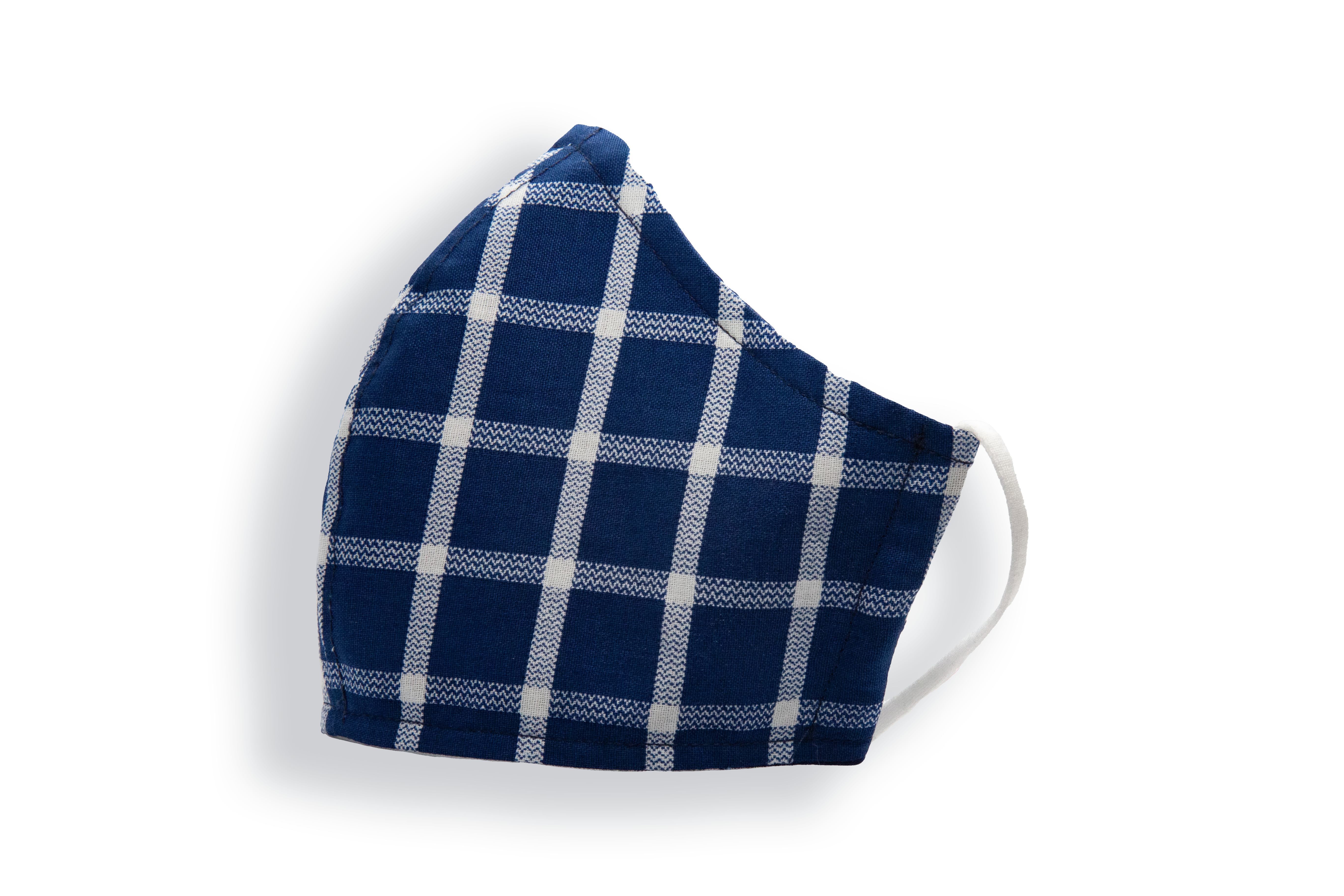 Blue Plaid Mask