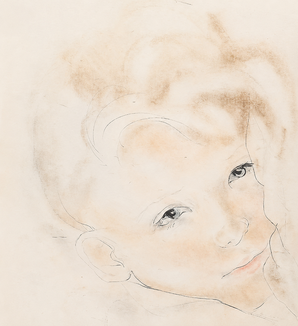 Alix Aymé, Portrait de jeune garçon, encre, craie et mine de plomb sur papier, dessin de l’artiste expertisé et estimé par Gauchet Art Asiatique.