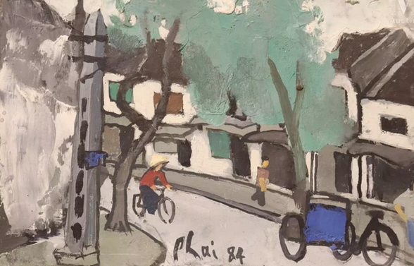 Xuan Phai BUI (1920-1988)« Ruelle à Hanoï », 1984