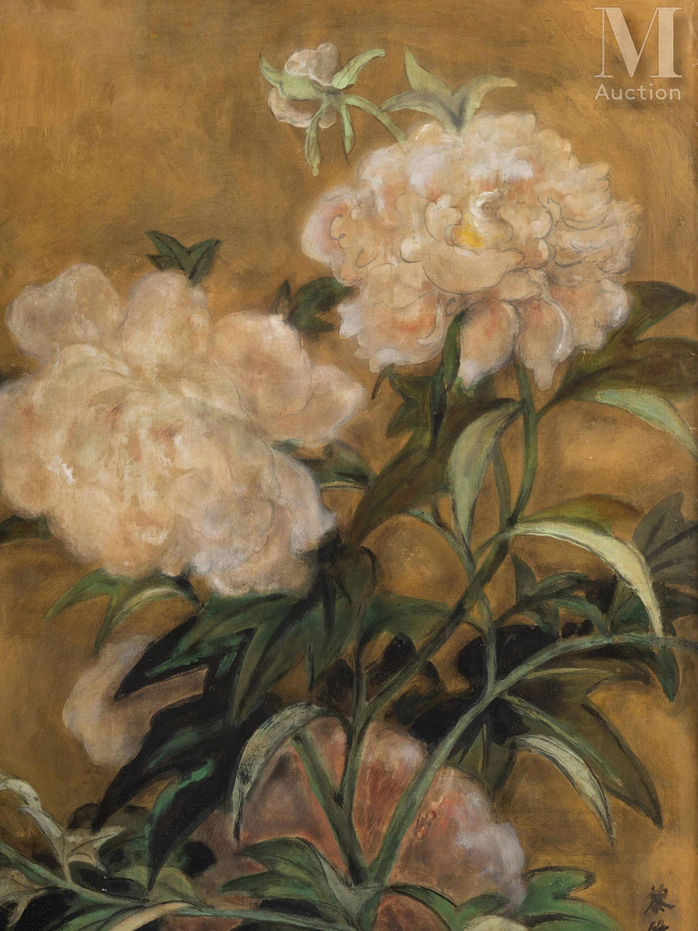 Lê Phổ and his peonies on silk (1937-1942): a masterpiece