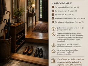 A arquitetura do exame dos requisitos de patenteabilidade
