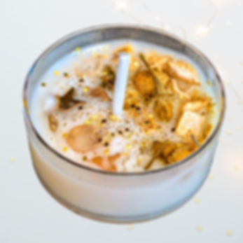 Solar Plexus Chakra Manifestation Tea Candle