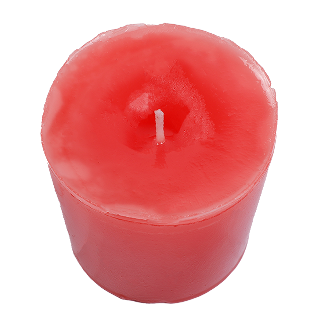 Thumbnail: Smokeless Scented Red Round Pillar Candle
