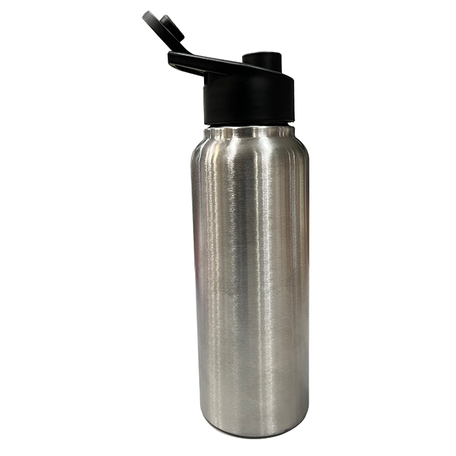 Thumbnail: Silver 700 ml Aquench Stainless Steel Water Bottle