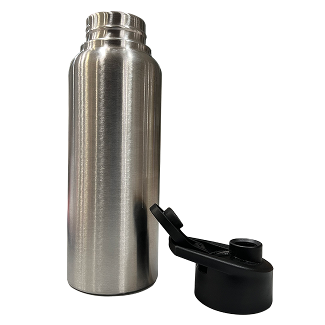 Thumbnail: Silver 700 ml Aquench Stainless Steel Water Bottle