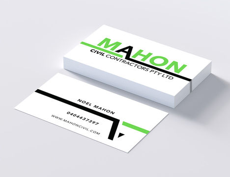 Logo, Business Card & Website for Mahon Civil Contractors - Now N.A.O.S. NSW Pty Ltd / www.naosnsw.com