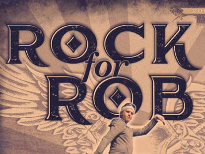 Rock for Rob, Tribute gig Poster