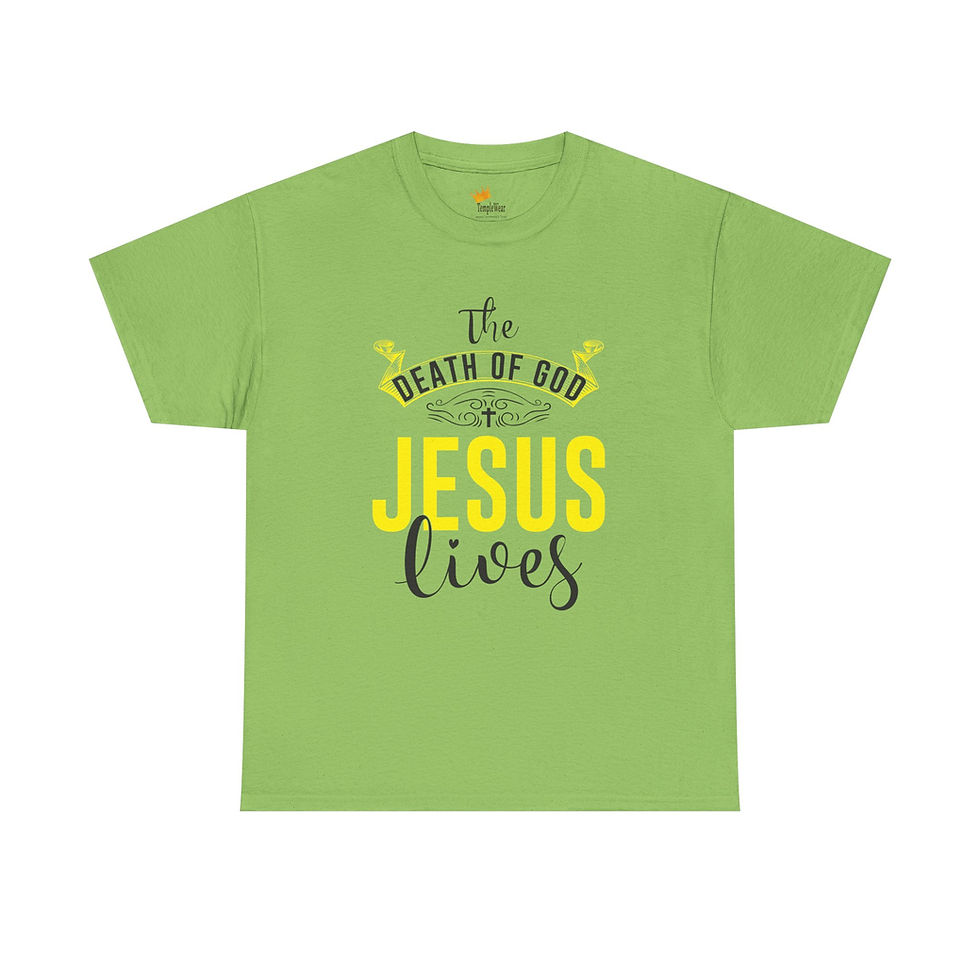 Thumbnail: God Judges God - Jesus Lives T-Shirt - Christian Faith - Bible John 20:10-18 BSB