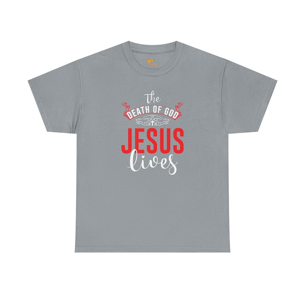 Thumbnail: God Judges God - Jesus Lives T-Shirt - Christian Faith - Bible John 20:10-18 BSB