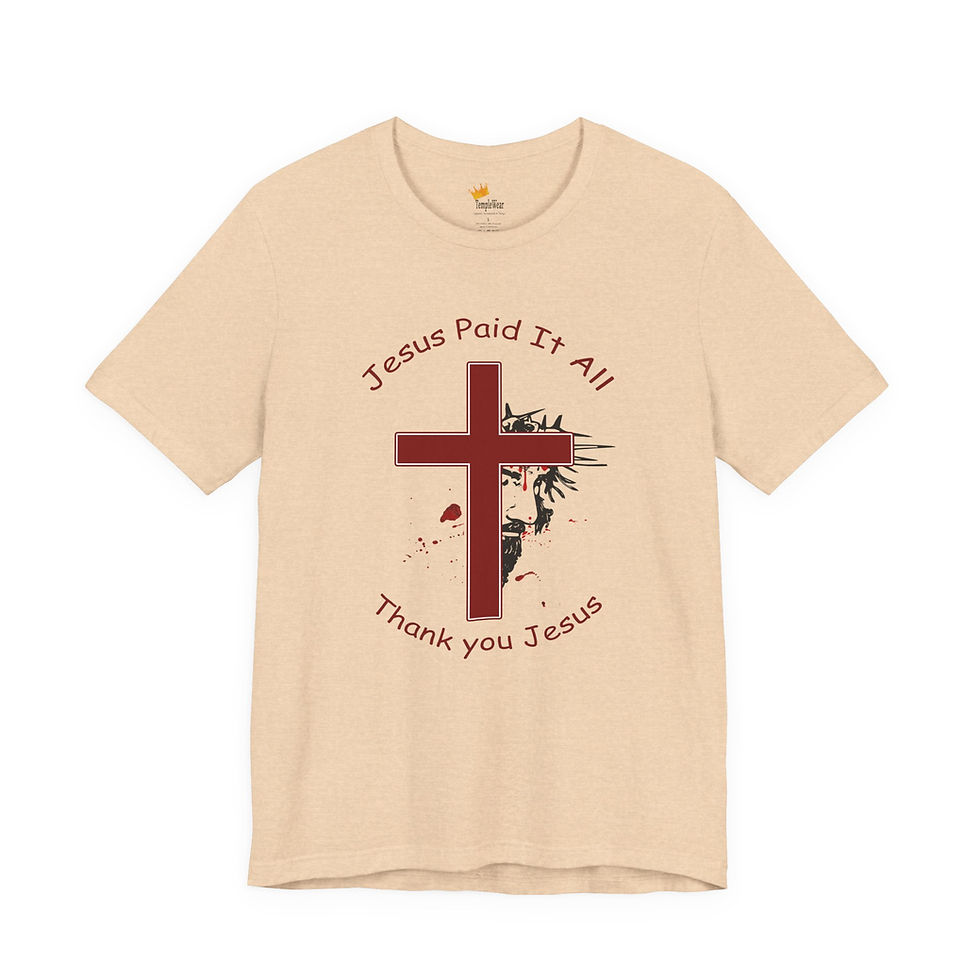 Thumbnail: Jesus Paid it All -The Blood of Christ Christian Victory Living  Christian Gifts