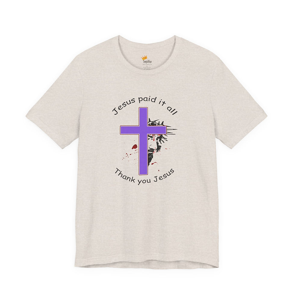 Thumbnail: Jesus Paid it All -The Blood of Christ Christian Victory Living -Christian Gifts