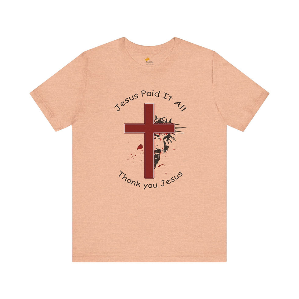 Thumbnail: Jesus Paid it All -The Blood of Jesus Victory Living - Christian Merch Gifts