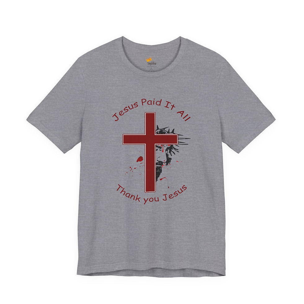 Thumbnail: Jesus Paid it All -The Blood of Christ Christian Victory Living  Christian Gifts