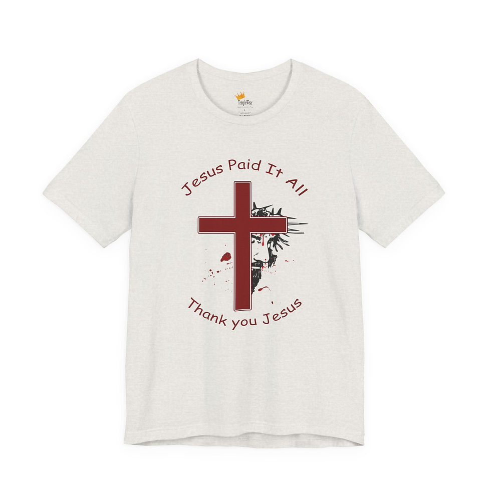 Thumbnail: Jesus Paid it All -The Blood of Christ Christian Victory Living  Christian Gifts