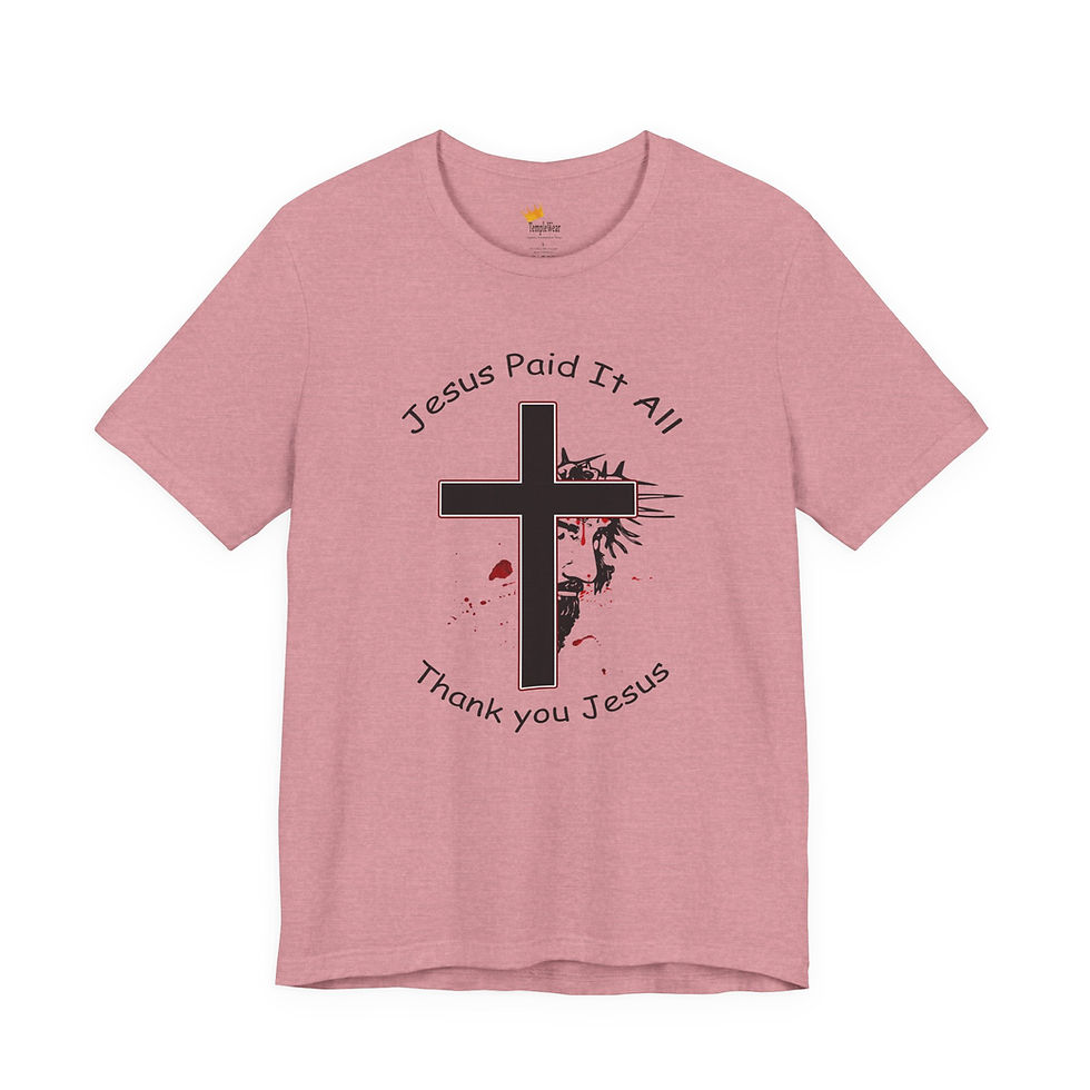 Thumbnail: Jesus Paid it All -The Blood of Christ Christian Victory Living -Christian Gifts