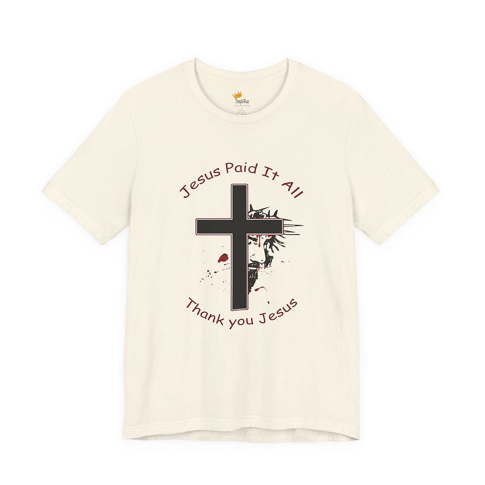 Thumbnail: Jesus Paid it All -The Blood of Christ Christian Victory Living -Christian Gifts