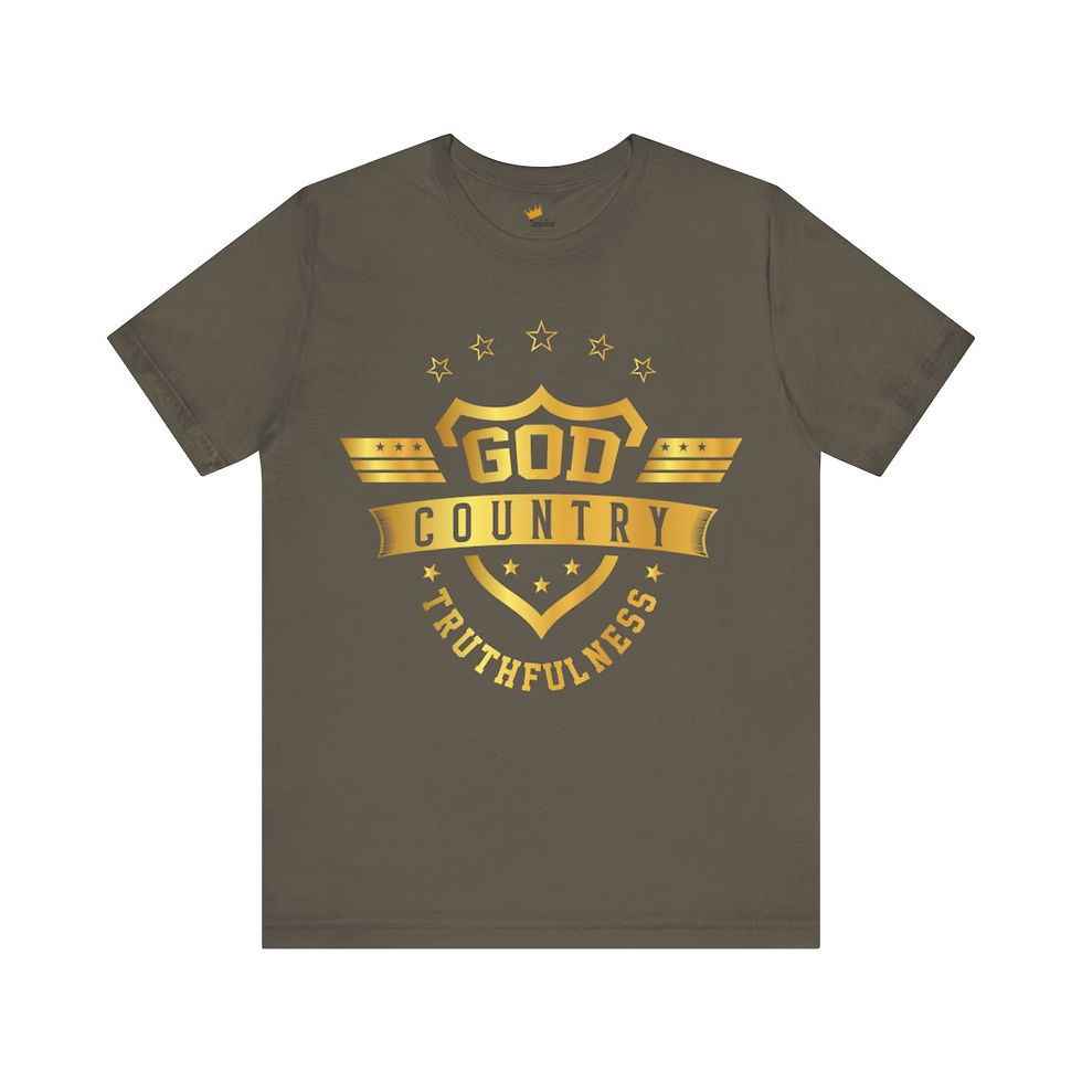 Thumbnail: UniSex Retail Fit America Truthfulness of Deceit, Christian Bible John 8:32 KJV