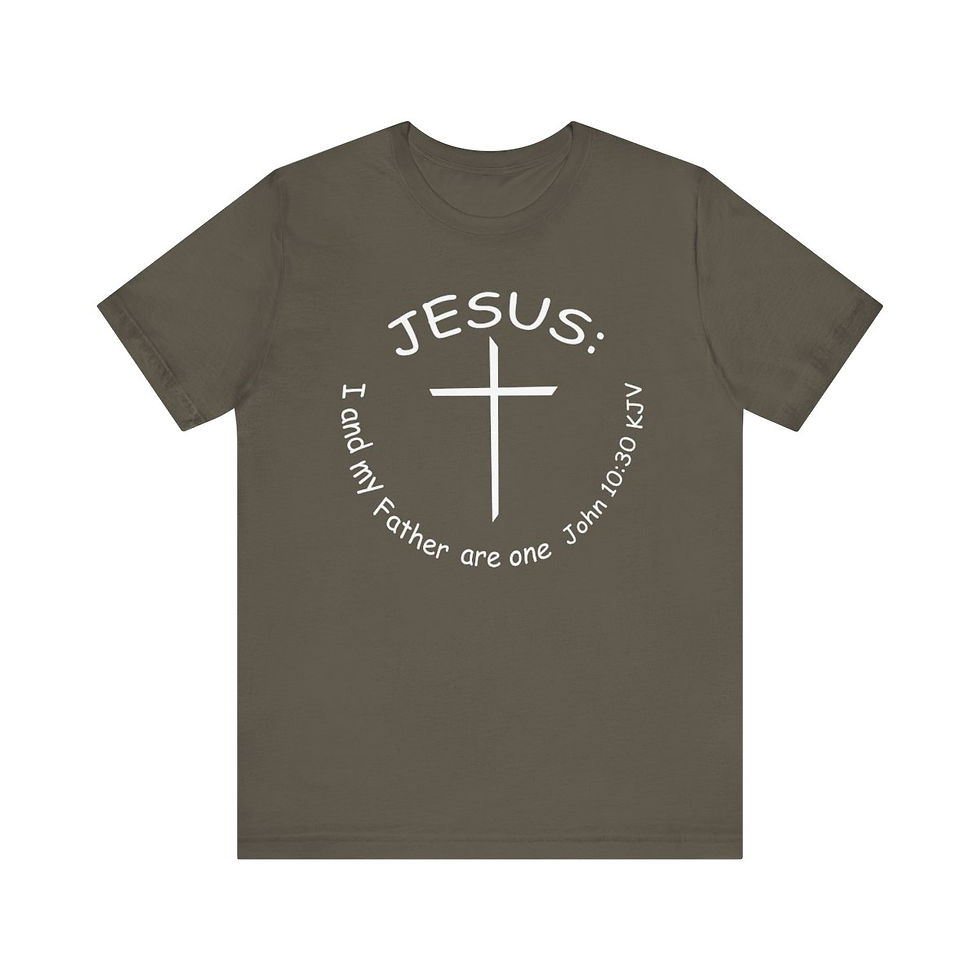 Thumbnail: UniSex Retail-Fit No Ecumenical Religious Movement "Jesus & the Father are One "