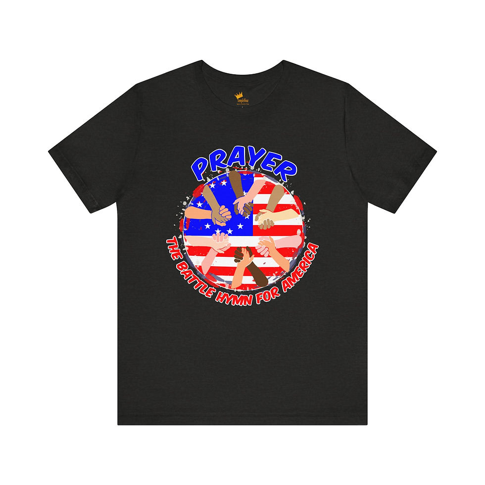 Thumbnail: Founding Fathers Prayer: The Battle Hymn for America" Patriotic Faith T-Shirt
